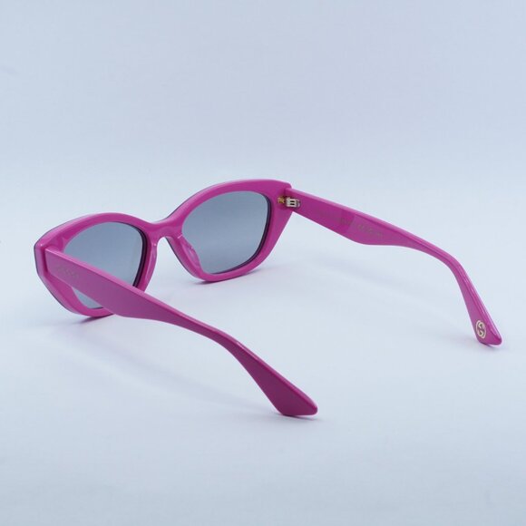 Gucci GG1638S 003 Sunglasses Burgundy/Fuchsia Cat Eye Frame, Pink Lenses - Picture 10 of 11